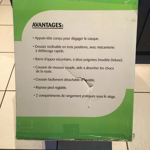 Voyager deluxe baby seat (26” & 700C).  Sealed box - Picture 5 of 5